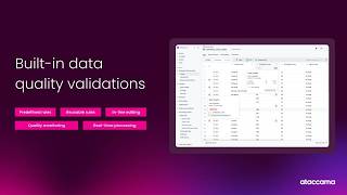 Built-in data quality validations