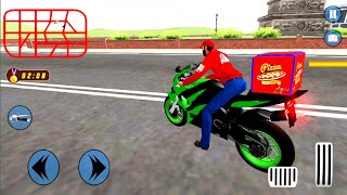 Moto Pizza Bike Delivery Game 3d Biker Driving Android Gameplay screenshot 5