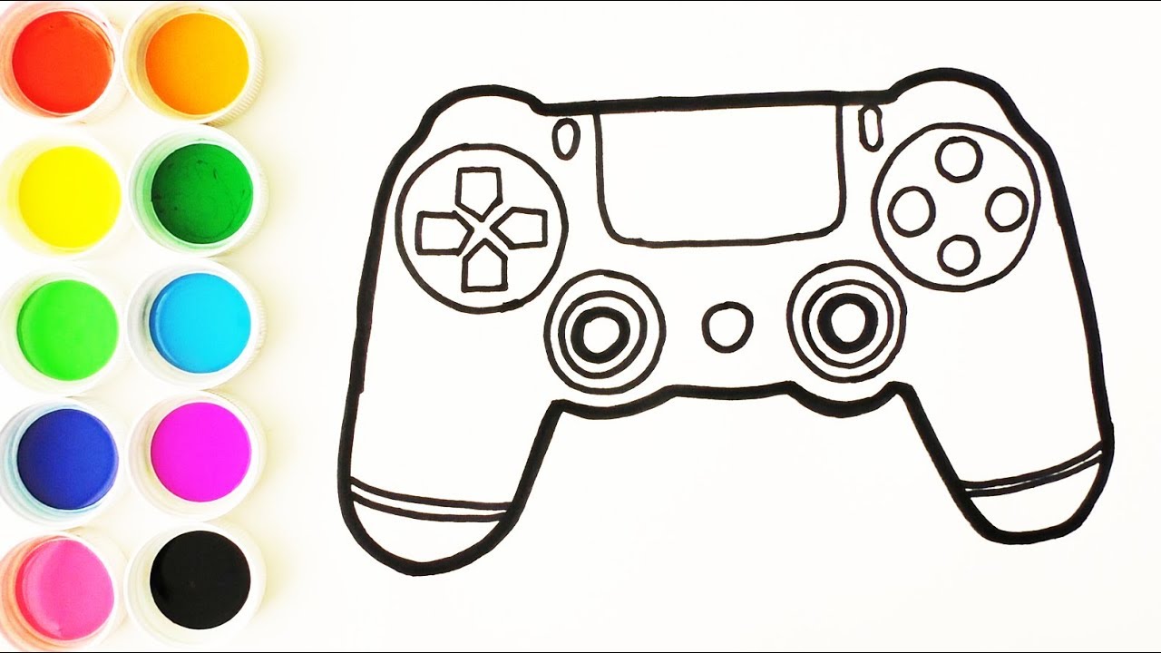 Cómo Dibujar y Colorear un Play Station - Colores Para Niños - Learn Colors  Rainbow / FunKeep - thptnganamst.edu.vn