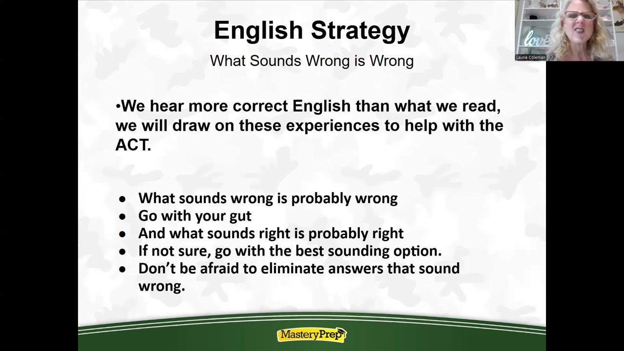 Laurie Coleman English ACT