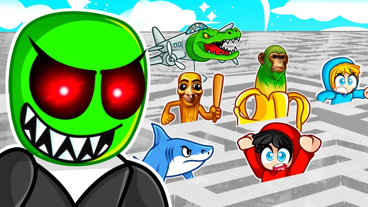 UCIEKAMY z NAJWIĘKSZEGO LABIRYNTU TUNG TUNG TUNG SAHUR, TRALALERO TRALALA i wiele więcej w Roblox!