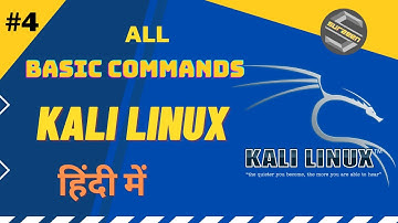 #4 Kali Linux Basics Commands in Hindi | Kali linux Full Course In Hindi | SurZeen Tech