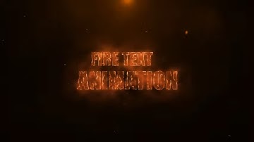 Cinematic Fire Text Animation  In After Effects - After Effects Tutorial - Free Saber Plugins