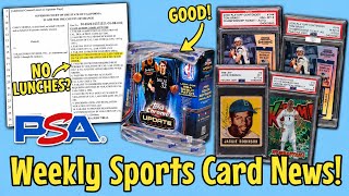 PSA Didn't Allow Graders Lunch Breaks?? | Topps Does Something Good! | & More Sports Cards News!