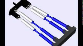 tensegrity-based compliant mechanism - Spiral simulation