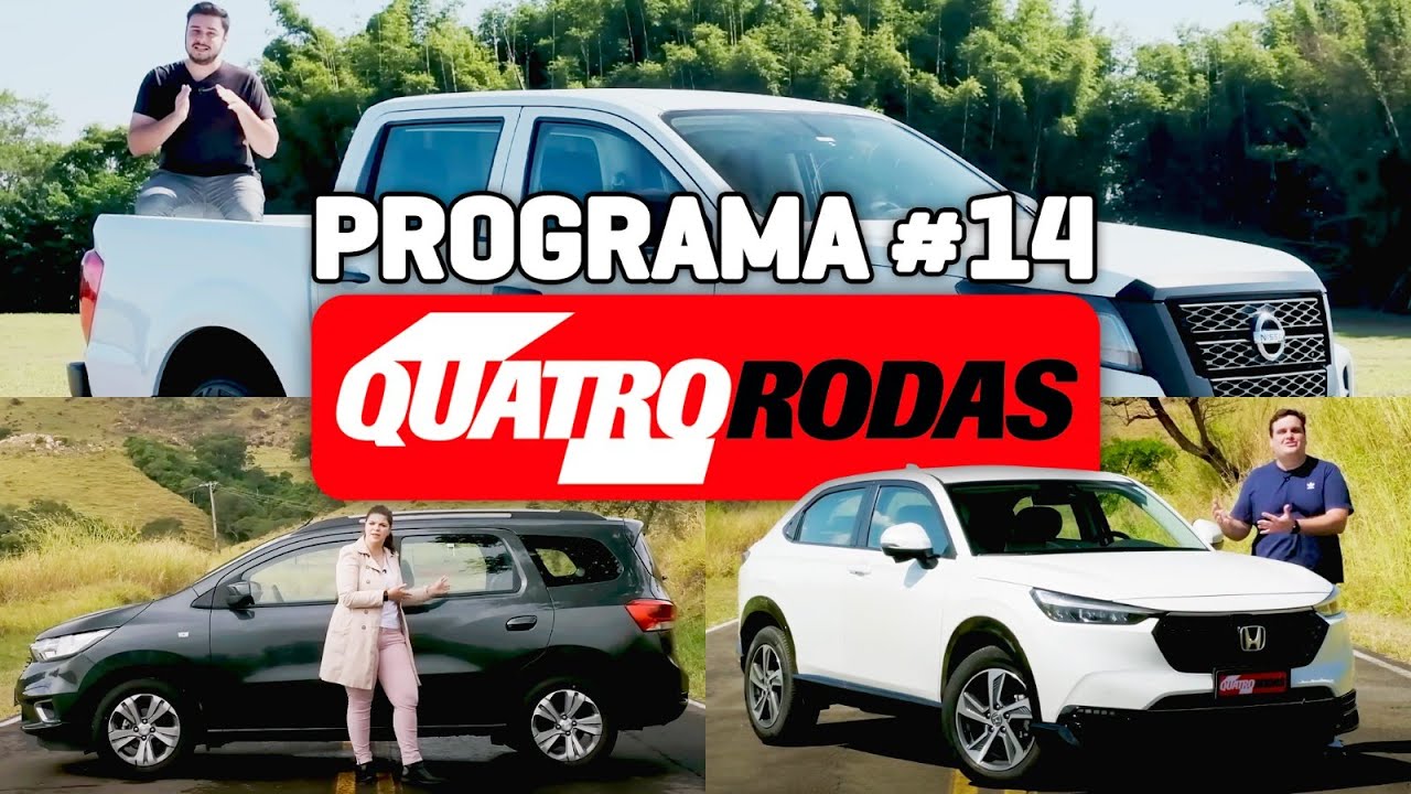 PROGRAMA QUATRO RODAS #14 – Tudo sobre Honda HR-V, Nissan Frontier e Chevrolet Spin (03/09/2023)