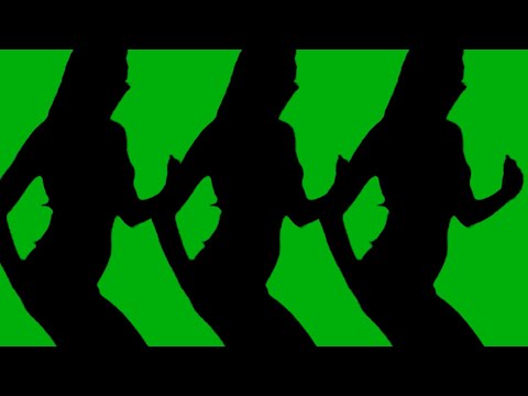 Female Dancing Silhouette Green Screen Hd - Videnocopy No Copyright Background Video Footage