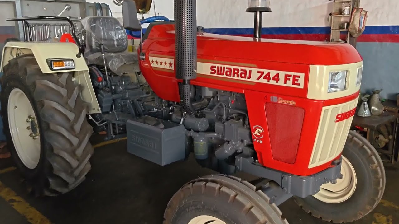 NEW sawraj 744 fe top model 2026 full review 15 speed new look new color sawraj  #tractor #sawraj 