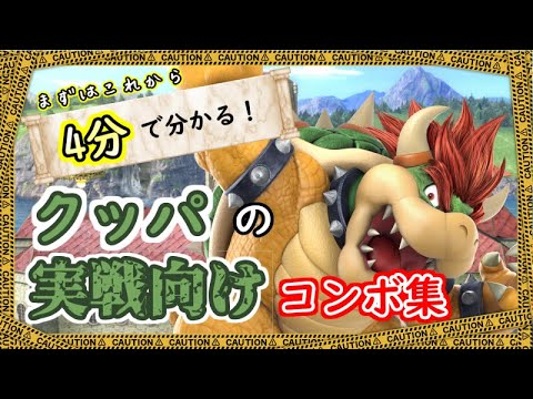 【スマブラSP】コマンド解説有り！クッパの初心者向けコンボ解説動画！【VIP目指して！】