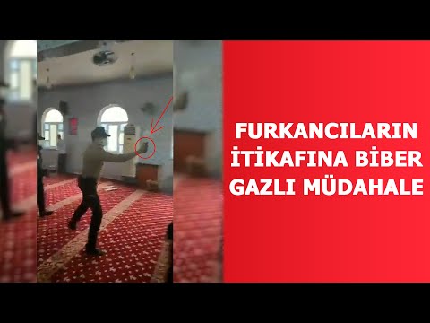 Furkancıların itikafına biber gazlı müdahale