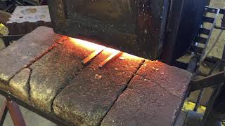 Forging a leaf hook timelapse