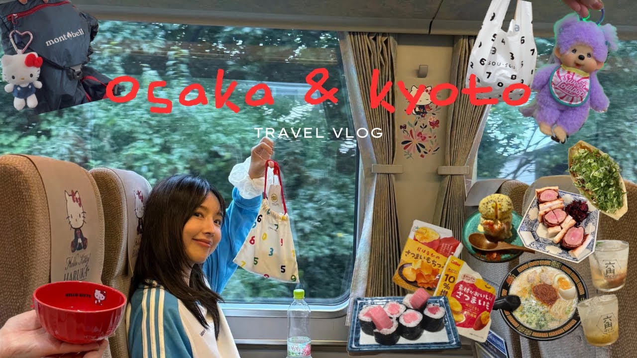 ˖˚˳도파민중독자의 3박4일 오사카,교토여행브이로그˖° ̥ﾟ🍀배터짐. 장바구니 같이터짐