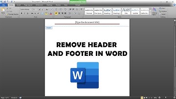 How to remove all headers and footers in Microsoft word (Easy Method)