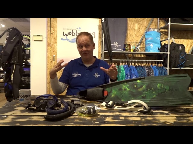 Freedive uitrusting door Duikcentrum Wobbegong