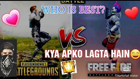 FREE FIRE VS PUBG EMOTES COMPARISON....FREE FIRE VS PUBG EMOTE BATTLE!