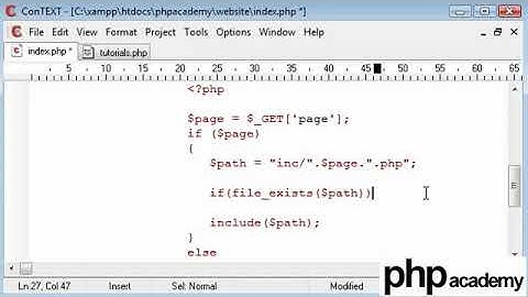 PHP Tutorials  Dynamic pages Part 2