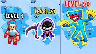 Level 1 Level 20 Level 50 - Monster Wars 3d Mutant Puzzle | Single Gameplay screenshot 2