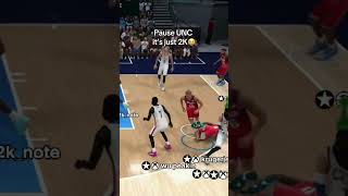 UNC made me feel uncomfortable on the game😭 #2k26 #nba2k #unc #shorts