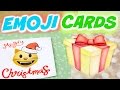 DIY EMOJI CHRISTMAS CARDS - Holiday Greeting Card Designs - How To | SoCraftastic