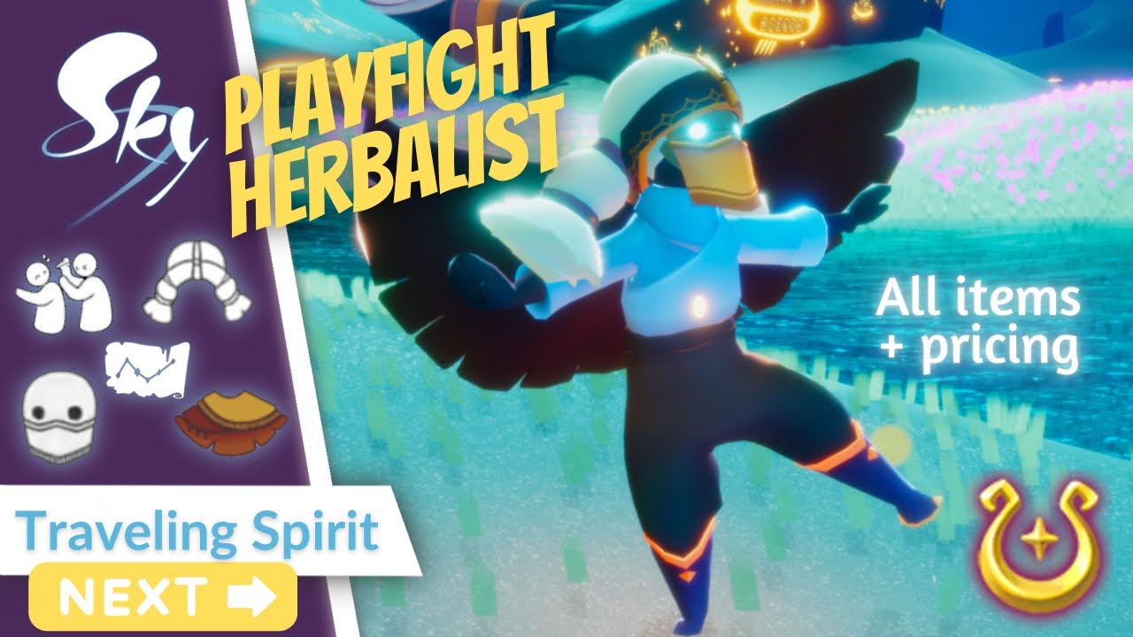 Playfight Herbalist - Puffy pigtails, wrapped cape + more | Traveling Spirits | Sky CotL | nastymold