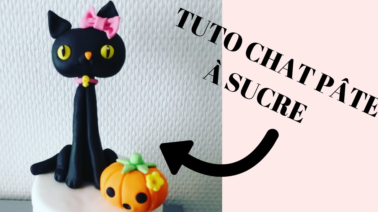 Modelage Halloween chaudron et chat noir en pâte à sucre - Blog