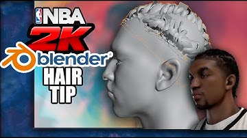 NBA 2K22 Blender 3D Hair Tip