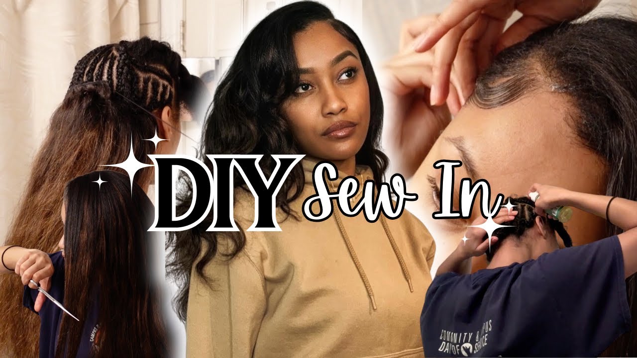 DIY Side Part Sew In | Hair Tutorial - YouTube