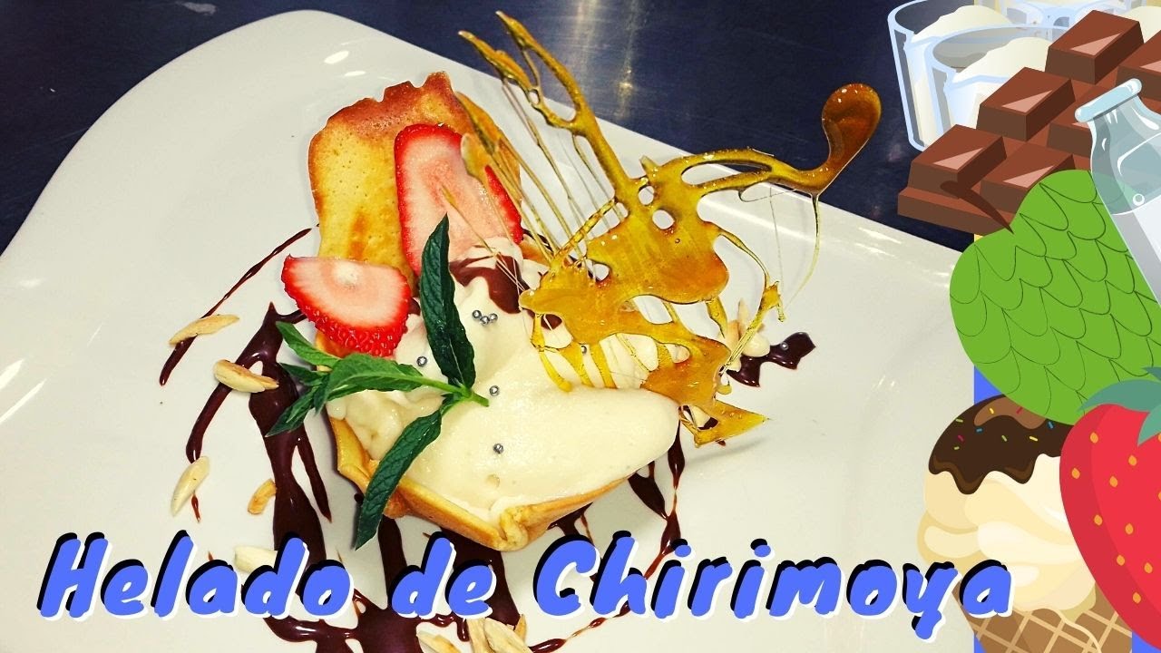 Helado de chirimoya  #helado #chirimoya #postreartesanal