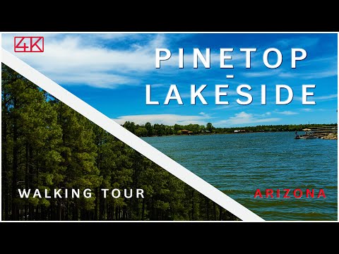 Pinetop-Lakeside Arizona [4K] Walking Tour (2022)