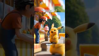 Pikachu’s Ice Cream Sadness 🍦💔 | A Tearful Moment 😢💛 #cat #aicat #cute #cutecat #pokemon #pikachu