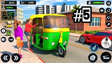 Tuk Tuk Auto Rickshaw #5 | Driving Simulator Game | Real Auto Rickshaw | Indian Rickshaw Wala Game