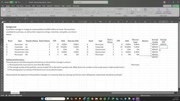 Portfolio Optimization with Excel Solver | Bank Investment Example (Educational Only)