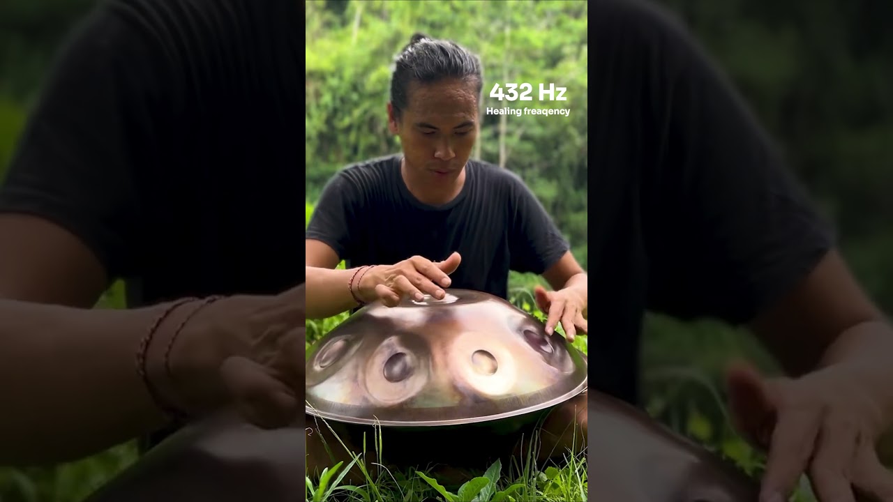 “Playing the handpan creates a harmony, linking the air and inner peace.” 🌿🎶