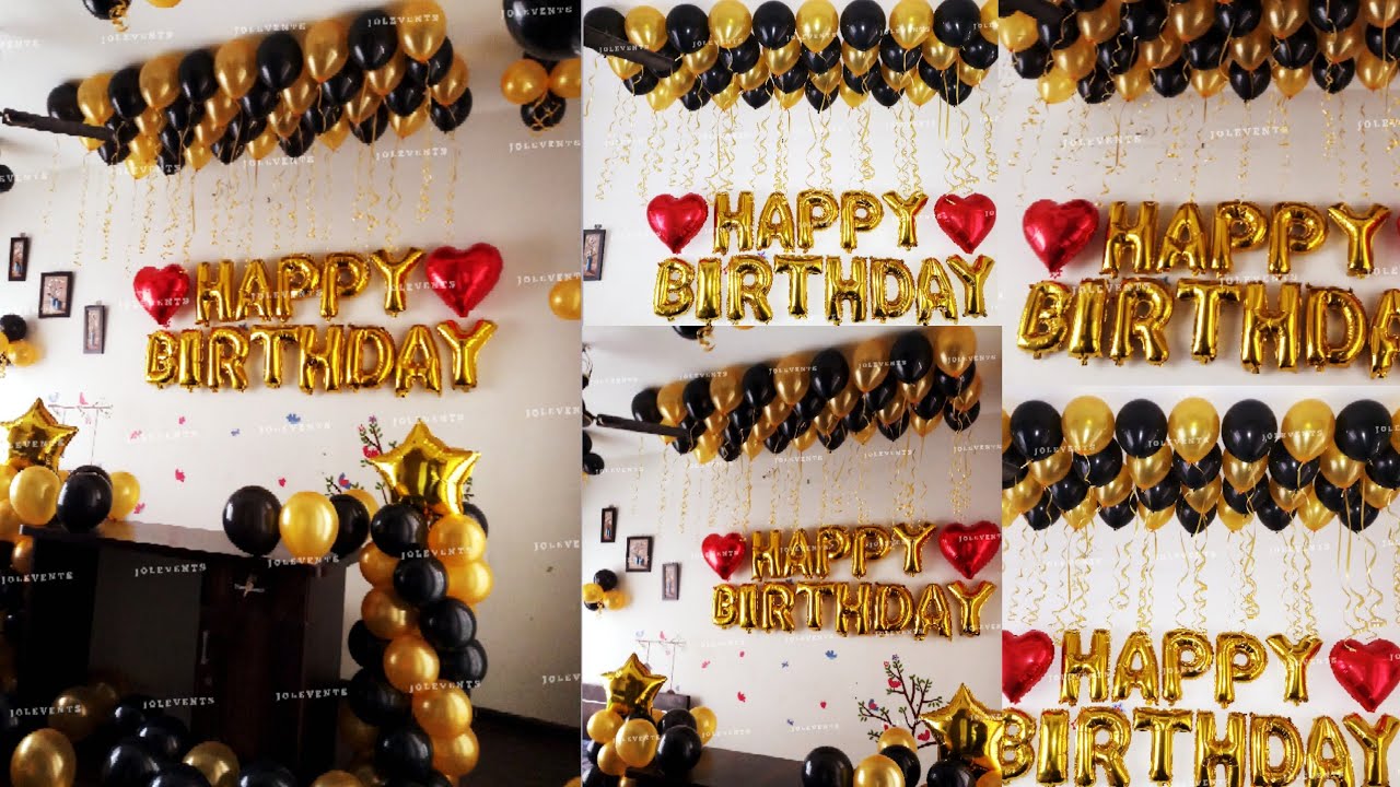 Birthday Surprise For Husband at Home, Balloon Decoration at Home For