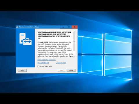 Download and install Windows Admin Center