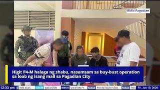 Higit P4-M halaga ng shabu, nasamsam sa buy-bust operation sa loob ng isang mall sa Pagadian City