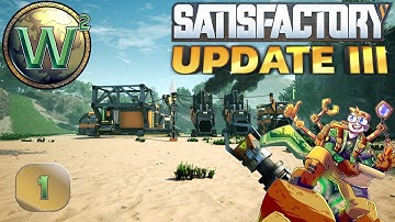 Satisfactory Update 3, Episode 1: Getting Started, Building the HUB - Let