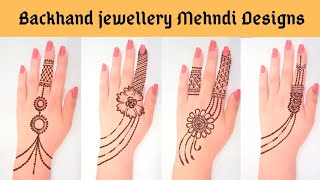 Beautiful Jewellery Mehndi design 2020 || Back hand Mehndi designs|Easy Mehndi designs for beginners