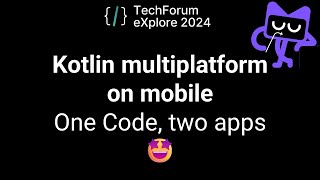 Kotlin multiplatform on mobile : One Code, two applications 🤩