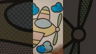 Relaxing and Calm Coloring / A colored airplane #1