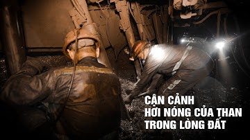 Cận cảnh hơi nóng của than trong lòng đất