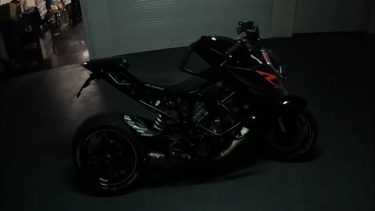 POV RAW SOUND Ktm superduke 1290 r Austin racing shorty , mirrors and ...