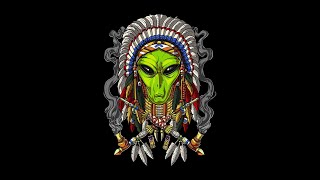 Psychedelic Alien native american @ Psytrance 2023