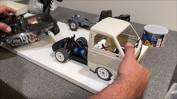 WPL D12 body swap on an SG-1604 brushless TEST RUN