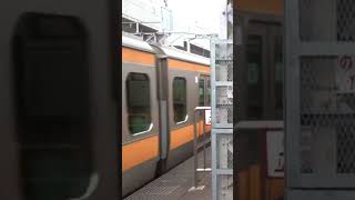 神田駅を出発する中央快速線下りE233系