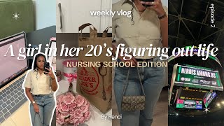 WEEKLY VLOG: *as a nursing student* | studying, digital planning, NBA playoffs, six flags + MORE