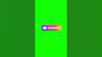 Comment button green screen effect | Green screen effect 💚 #greenscreen #shorts #youtubeshorts
