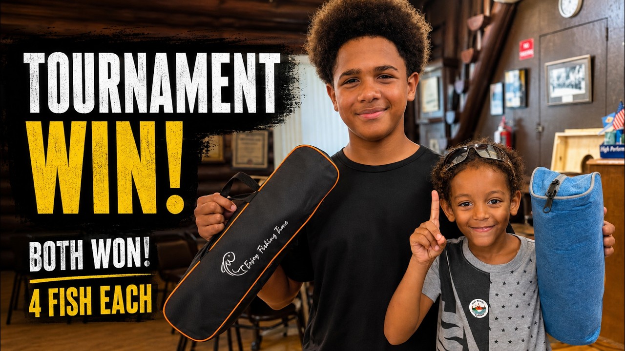 We Entered a Youth Fishing Tournament… BOTH Kids Won!