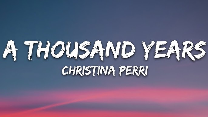 A Thousand Years - Christina Perri (Aula #01) 