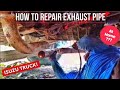 HOW TO REPAIR EXHAUST PIPE AT HOME | ISUZU TRUCK